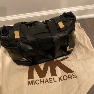 Michael Kors black leather purse